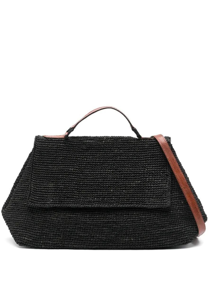 トートバッグ IBELIV SS25 LAHADY BAG (LAHADY BLACK) IBELIV Lahady Raffia Tote Bag | Black | FARFETCH