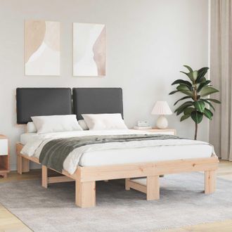vidaXL Vidaxl Letto Con Testiera Rivestita Grigio Scuro 160 X 200 Cm
