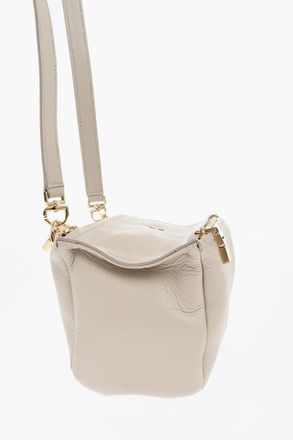 Givenchy Hammered Leather Shoulder Bag PANDORA with Gold-Effect Logo Givenchy