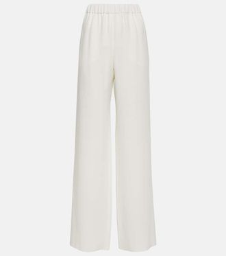 Valentino Pantaloni a gamba larga in seta