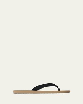 The Row Mens Dune Leather Flip Flop Sandals