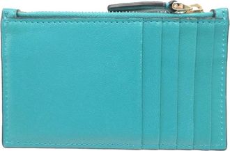 Valentino Garavani VLogo Signature Kaarthouder - Dames - Portefeuilles - Blauw - ONE Size - Leer - Accessoires
