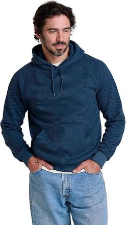 Toad&Co Bitterroot Long Sleeve Hoodie Mens Sweater Midnight : MD, Elastane/Polyester