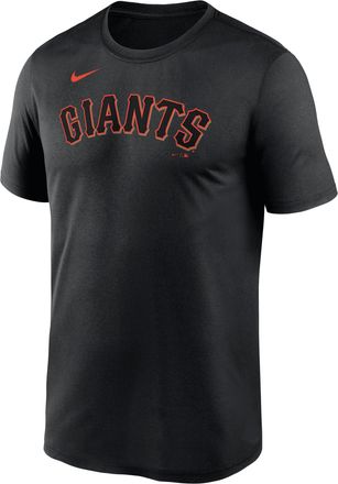 Nike San Francisco Giants Fuse Wordmark Legend Nike Mens Dri-FIT MLB T-Shirt in Black | NKGK00AGIA-KX8