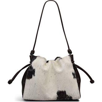 Radley London The Roxburgh - Cow Hide Medium Drawstring Crossbody Bag in Dark Oak at Nordstrom