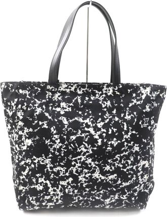 Bally Black White Tote Bag (Pre-Owned)