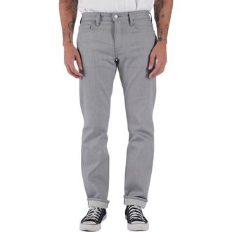 HIROSHI KATO The Hammer Straight Leg 14-Ounce Stretch Selvedge Jeans in Silver Gray Raw at Nordstrom, Size 34