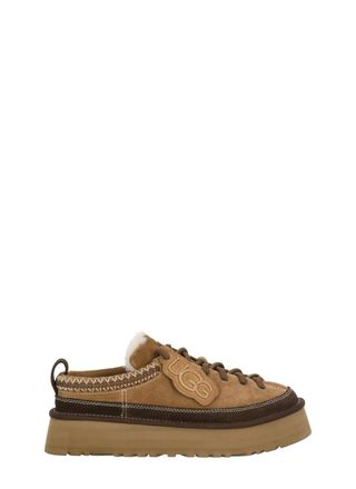 UGG Brown Heritage Shearling Suede Slippers