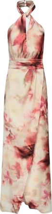 Guess Kleedjes, Dames, Veelkleurig, S, Polyester, Bianca Printed Maxi Jurk