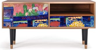 StoryZ Mueble de TV multicolores 1 cajón y 1 puerta L 115 cm