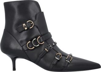 Pinko Pinko, Schoenen, Dames, Zwart, 38 EU, Leer, Gloria 08 Ankle Boot