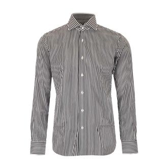 Barba Shirt van Stretchstof - Heren - Casual Overhemden - Grijs - M - Overhemden