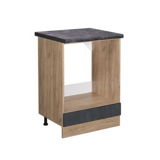 Vicco Armario Para Horno Empotrado R-line, Hormig&oacute;n Negro, 60 Cm Et Antracita