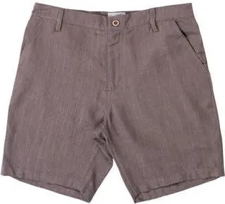 Burnside Cotton & Linen Blend Shorts in Walnut at Nordstrom Rack, Size 36