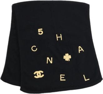 Chanel Pre-owned Stole - Dames - Vintage Accessoires - Zwart - ONE Size - Kasjmier - Vintage