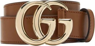 Gucci Belts, female, Brown, Size: 110 CM GG Marmont Thin Belt
