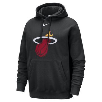 Nike Miami Heat Club Nike Mens NBA Pullover Hoodie in Black | HM9886-010