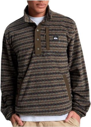 Quiksilver No Destination Half Snap Fleecepullover f&uuml;r Herren | schwarz