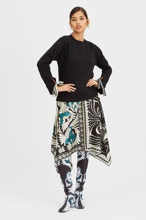 La DoubleJ Sporty Foulard Dress Plac&eacute;e Mix Tiles Plac&eacute;e Black at Nordstrom, Size X-Large