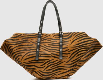 N&uacute;noo Nora Stripes Deluxe Donkerbruin Tas