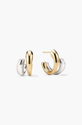 Mejuri Jojo Double Hoop Earrings in Gold Vermeil /Sterling Silver by MEJURI at Nordstrom
