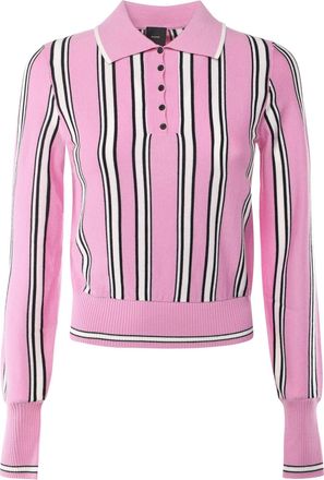 Pinko Striped Polo-style Sweater