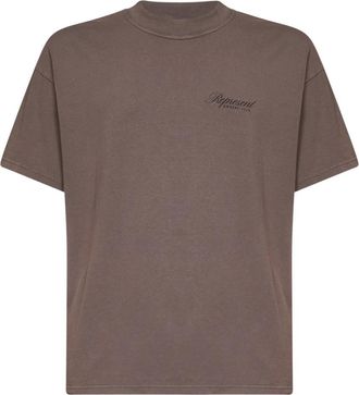 Represent Owners Club Script T-Shirt - Heren - T-shirts - Bruin - M - Katoen - Tops