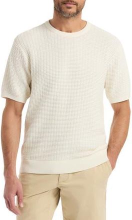 Robert Graham Luis Short Sleeve Sweater in Offwhite at Nordstrom Rack, Size Small