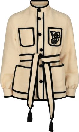 Valentino Double-Breasted Long Blazer