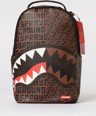 Sprayground Zaino Money Split Dlxr Sprayground in pelle sintetica saffiano con logo all over