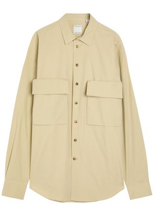 Calvin Klein Cornelius Patch-pockets Cotton Shirt - Off White - 52 (IT52 / XL)