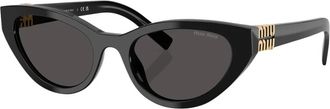 Miu Miu Sunglasses, unisex, Black, Size: 54 MM Cat-eye Sunglasses