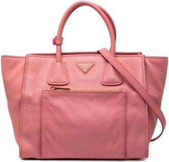 Prada Pre-owned Handbags, female, Pink, Size: ONE SIZE Pre-owned Vintage Handbag