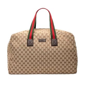 Gucci Vintage, unisex, Beige, ONE Size, Pre-owned Canvas Reistas