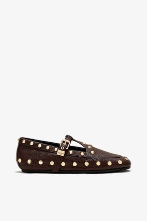 Ganni Mary Jenny Moccasins in Brown - Size 36