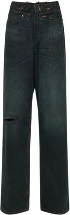 Maison Margiela Straight-Leg Jeans - Dames - Regular Fit Jeans - Blauw - W27 - Denim - Jeans