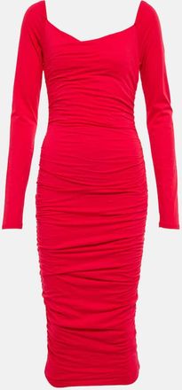 Velvet Gauzy Whisper jersey midi dress