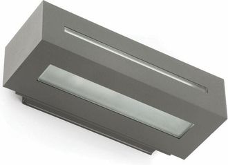 Faro Barcelona West-1 Lampada Da Parete Grigio Scuro 1 X E27 100W Marca Faro