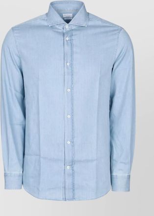 Brunello Cucinelli cotton denim regular-fit shirt