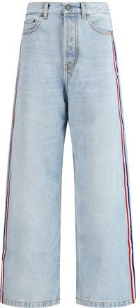 Fiorucci Tricolor Stripe Baggy Jeans