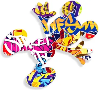 Arte Dal Mondo Adm - Impresión en Acrílico splat on Graffiti 1