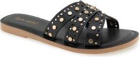 Splendid Samira Studded Slide Sandal in Black at Nordstrom Rack, Size 8.5