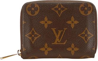 Louis Vuitton Brown Pvc Leather Coin Purse/Coin Case (Pre-Owned)
