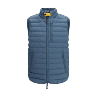 Parajumpers Blue Polyester Sleveless Mens Jacket