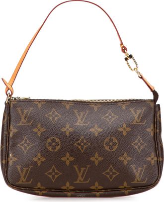 Louis Vuitton Pre-owned Womens Pochette Accessoires Handbag - Brown Textile - One Size