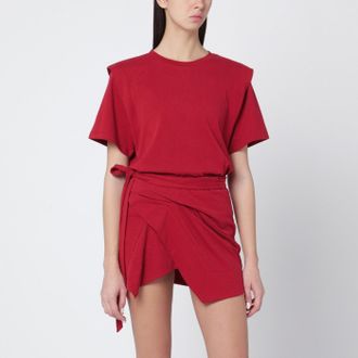 Isabel Marant Isabel Marant Cherry Coloured Zelitos Cotton T Shirt