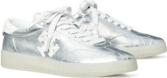 Tory Burch Phoenix Sneaker in Silver /Bianco /Bianco at Nordstrom, Size 5.5