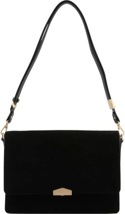 Pourchet Tassen, Dames, Zwart, ONE Size, Leer, Anjou Schoudertas