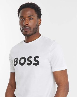 HUGO BOSS Short Sleeve Large Logo T-Shirt