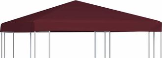 vidaXL Toldo De Cenador Burdeos 310 G/m&sup2; 3x3 M Vidaxl Rojo